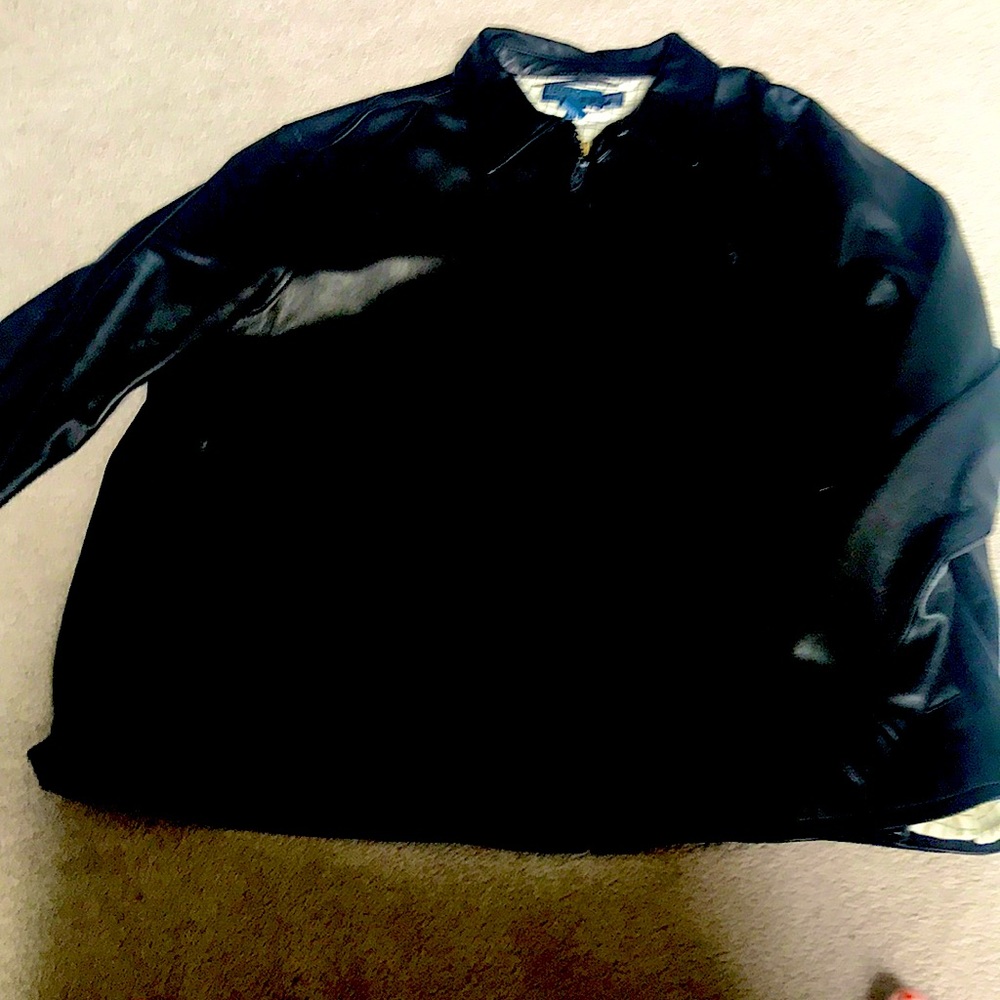 Mens Polo 100 % leather 2xlt tall jacket